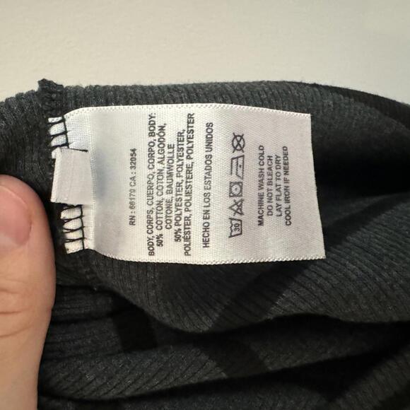 Anthropologie T.La Ribbed Petite Turtleneck in Dark Green NWT - Picture 8 of 8